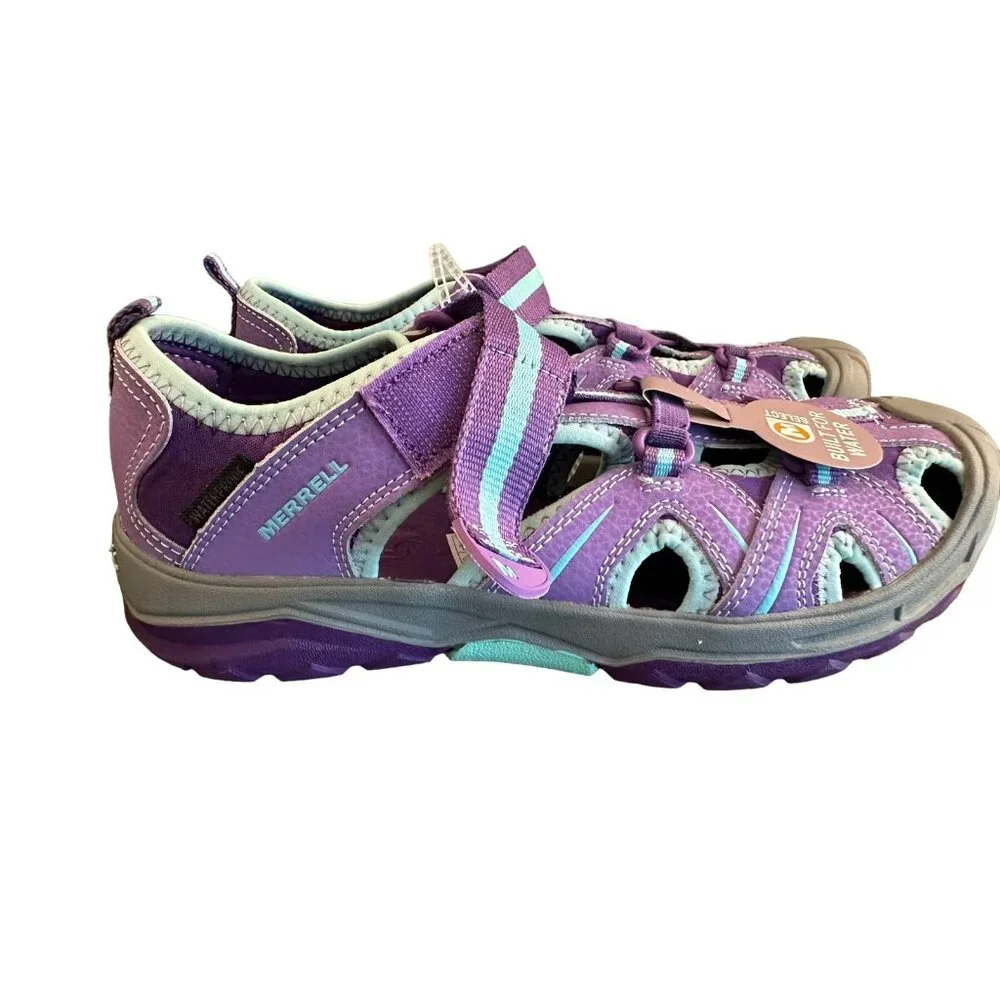 Merrell Hydro Hiker Sandals Youth Sz 6‎ 37 Purple Outdoor Hiking Shoes Water NEW